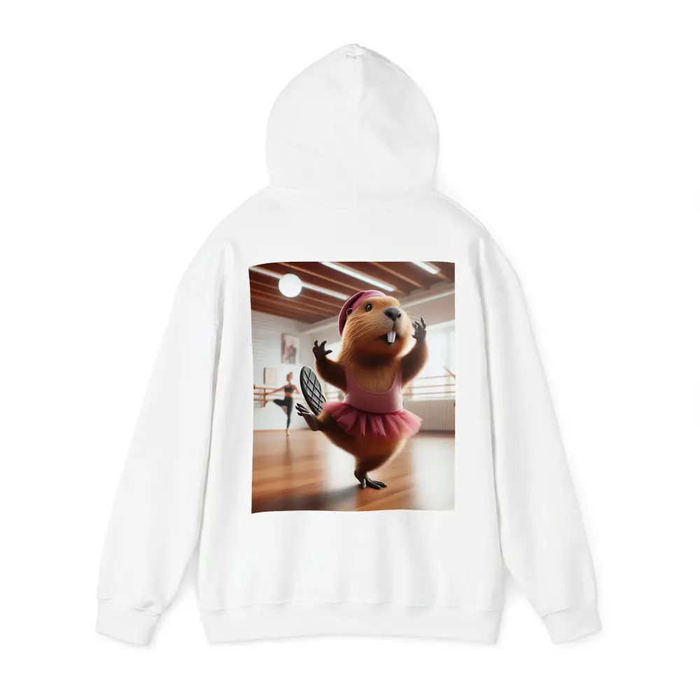 Funny Beaver Ballerina Dancing In Studio – Hoodies