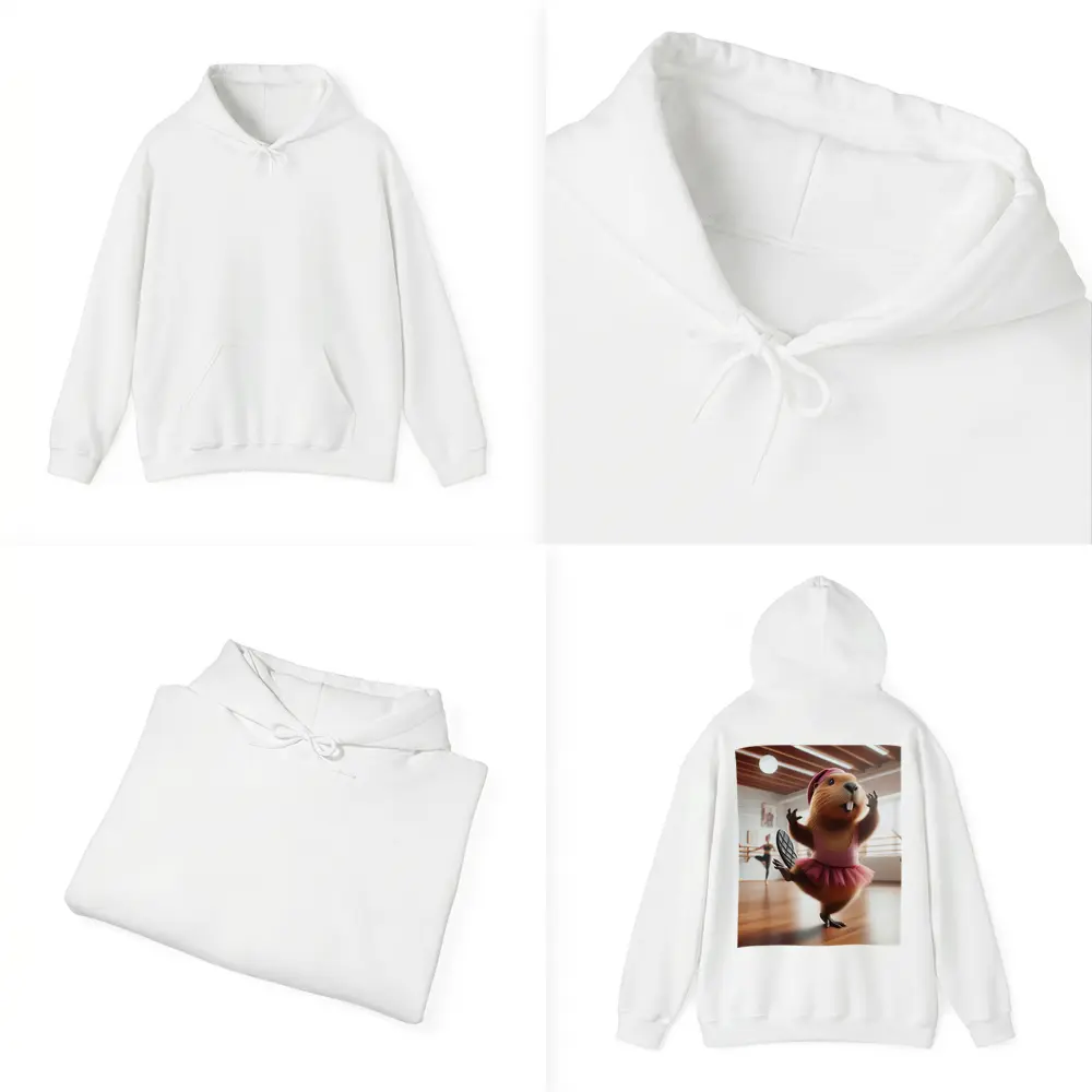 Funny Beaver Ballerina Dancing In Studio – Hoodies