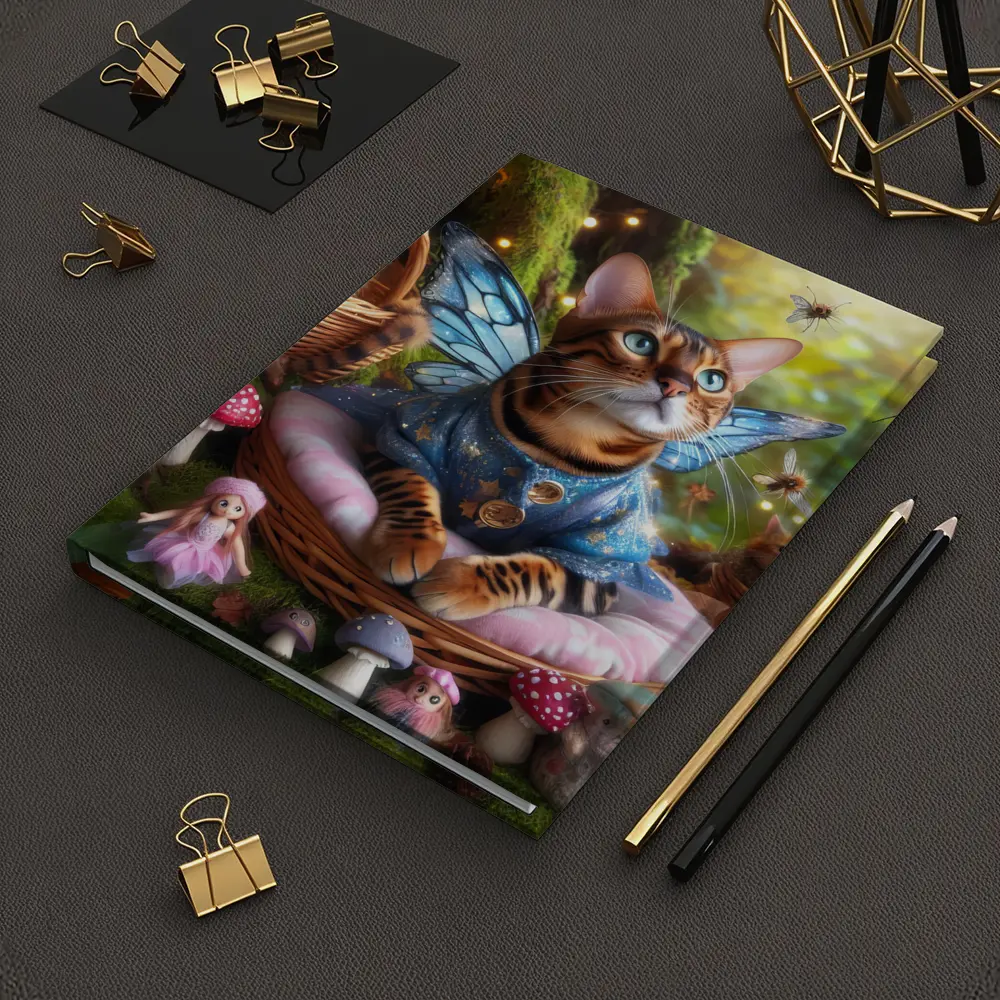 Bengal Cat Fairy Wings Enchanted Forest – Notebooks