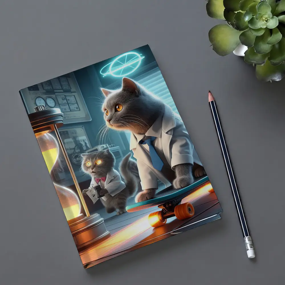 Scientist Cats Time Travel Lab Skateboard – Notebooks