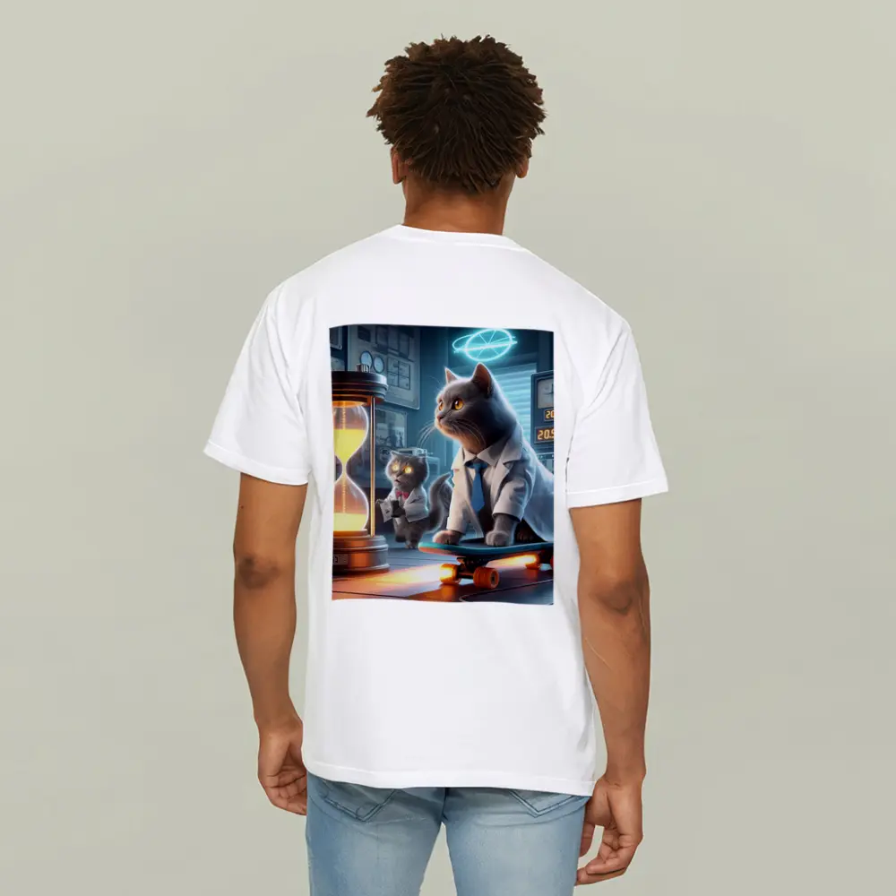 Scientist Cats Time Travel Lab Skateboard – T-Shirts