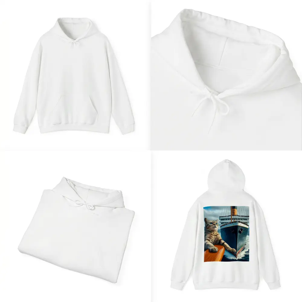 Cat on Cruise Ship Ocean Adventure – Hoodies
