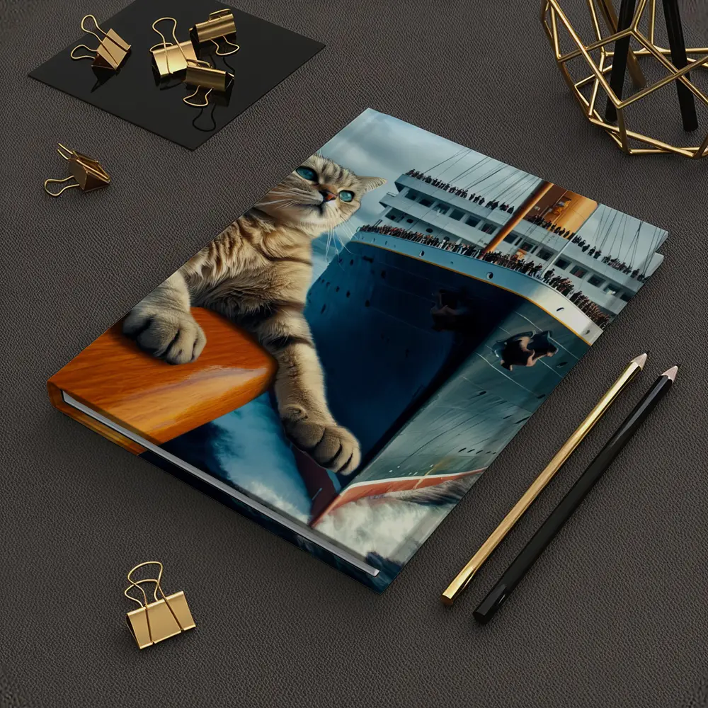 Cat on Cruise Ship Ocean Adventure – Notebooks
