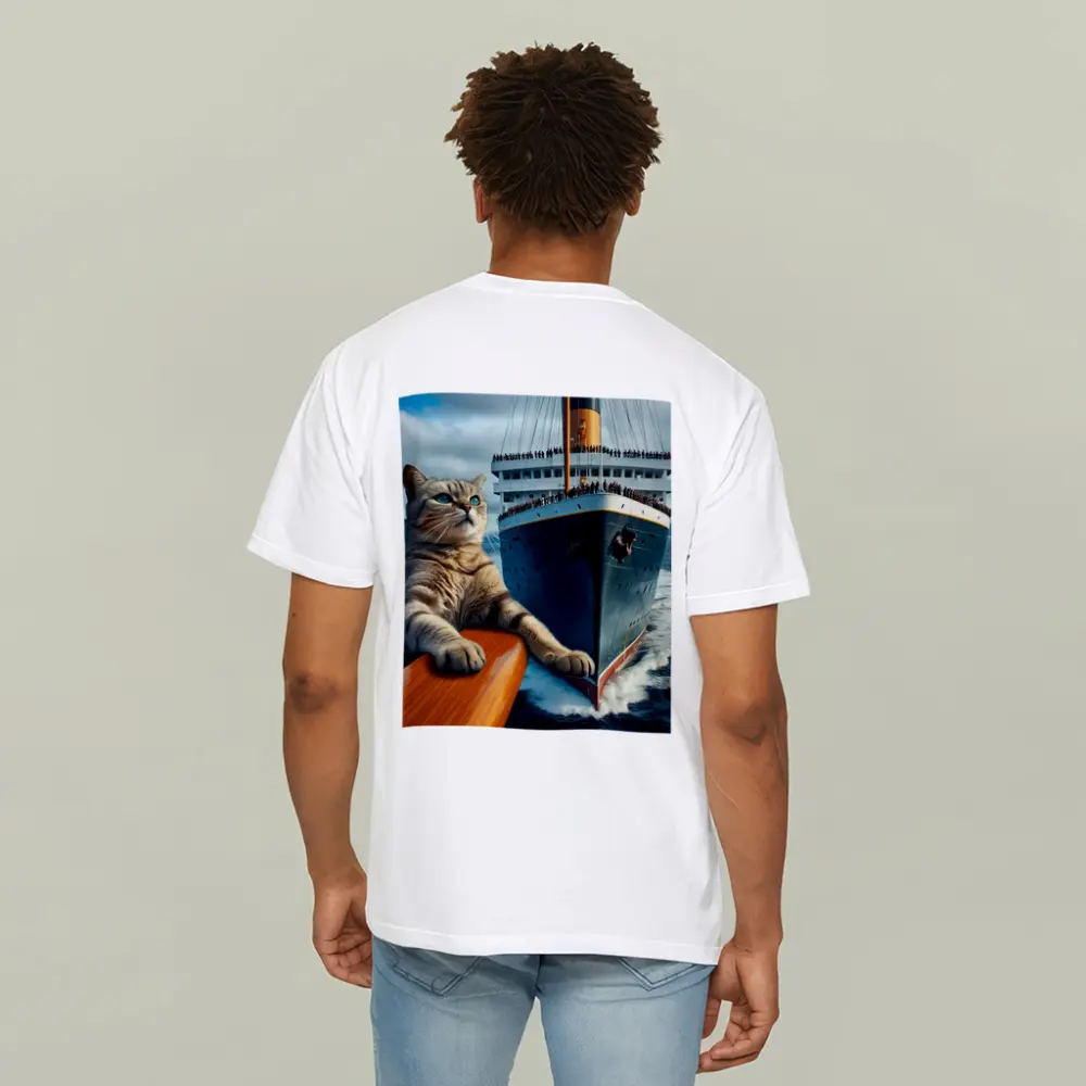 Cat on Cruise Ship Ocean Adventure – T-Shirts