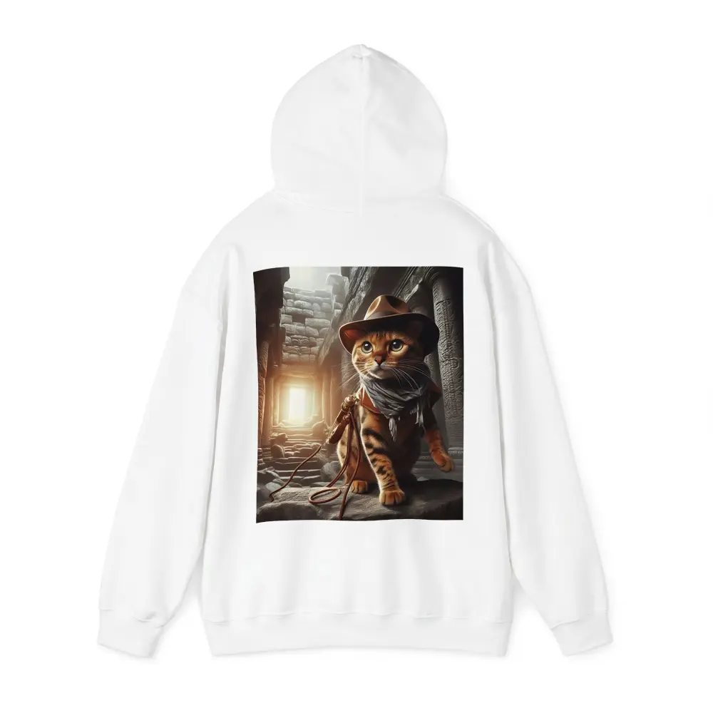 Bengal Cat Explorer Ancient Temple Ruins – Hoodies