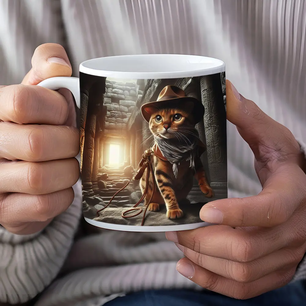 Bengal Cat Explorer Ancient Temple Ruins – Mugs