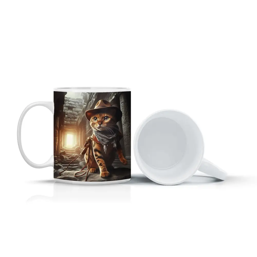 Bengal Cat Explorer Ancient Temple Ruins – Mugs