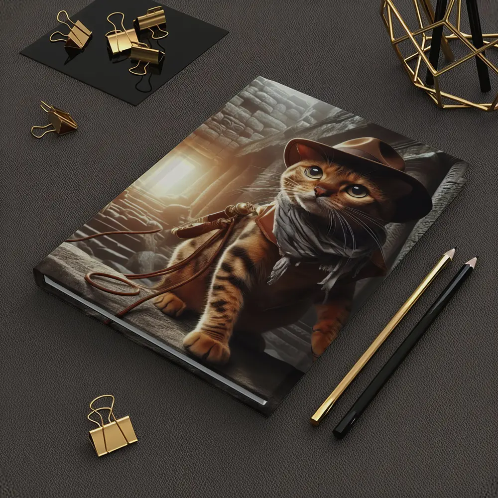 Bengal Cat Explorer Ancient Temple Ruins – Notebooks