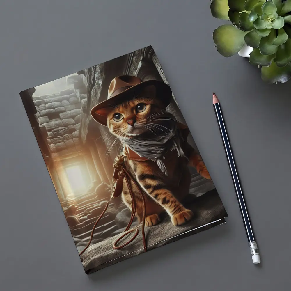 Bengal Cat Explorer Ancient Temple Ruins – Notebooks