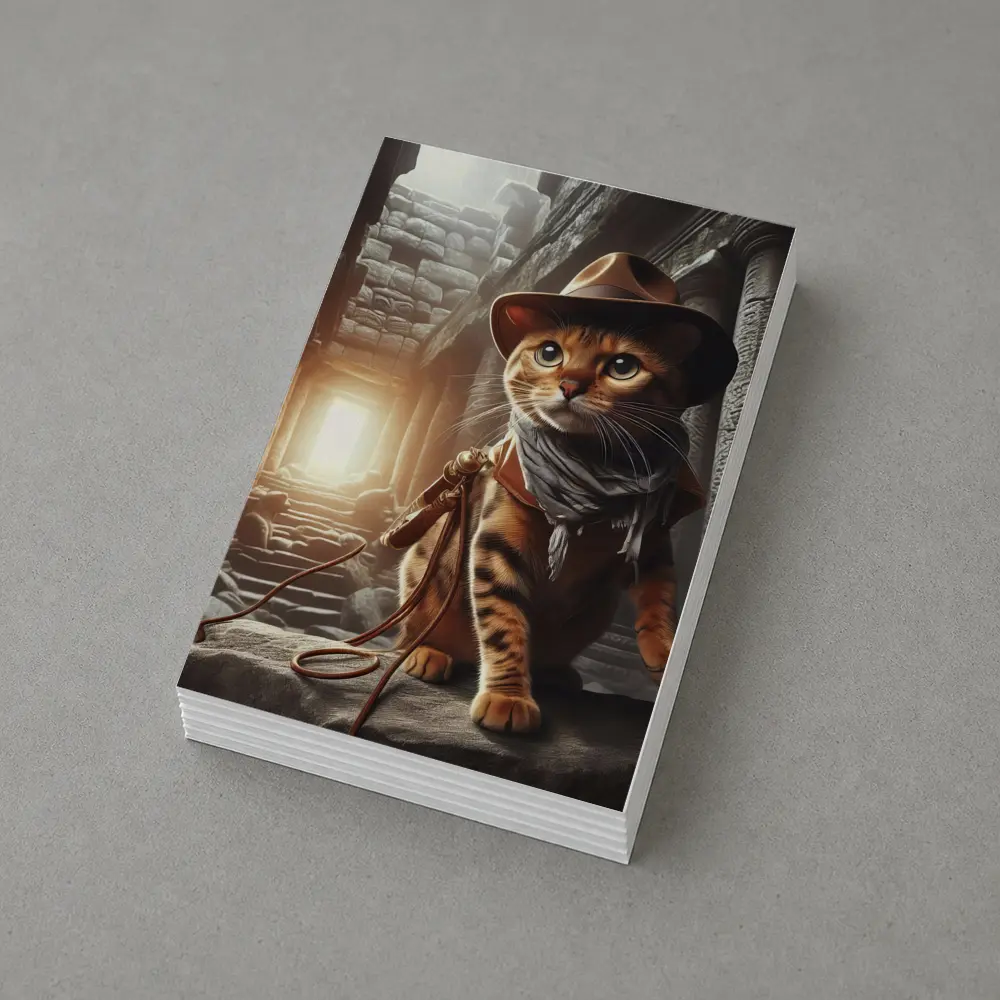 Bengal Cat Explorer Ancient Temple Ruins – Postcards