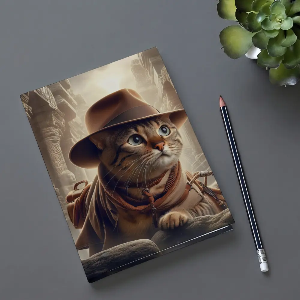 Adventure Cat Explorer Ancient Temple Ruins – Notebooks