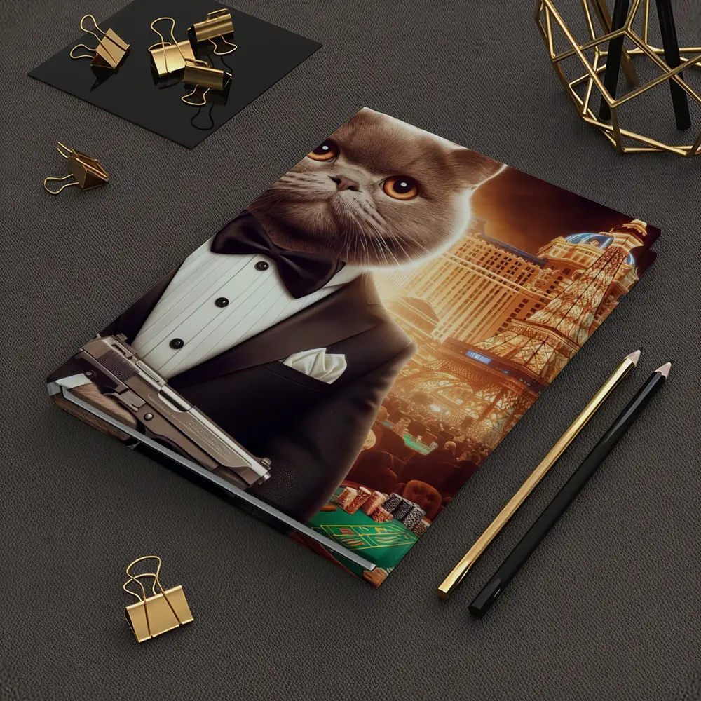 British Shorthair Cat Spy Las Vegas Casino – Notebooks