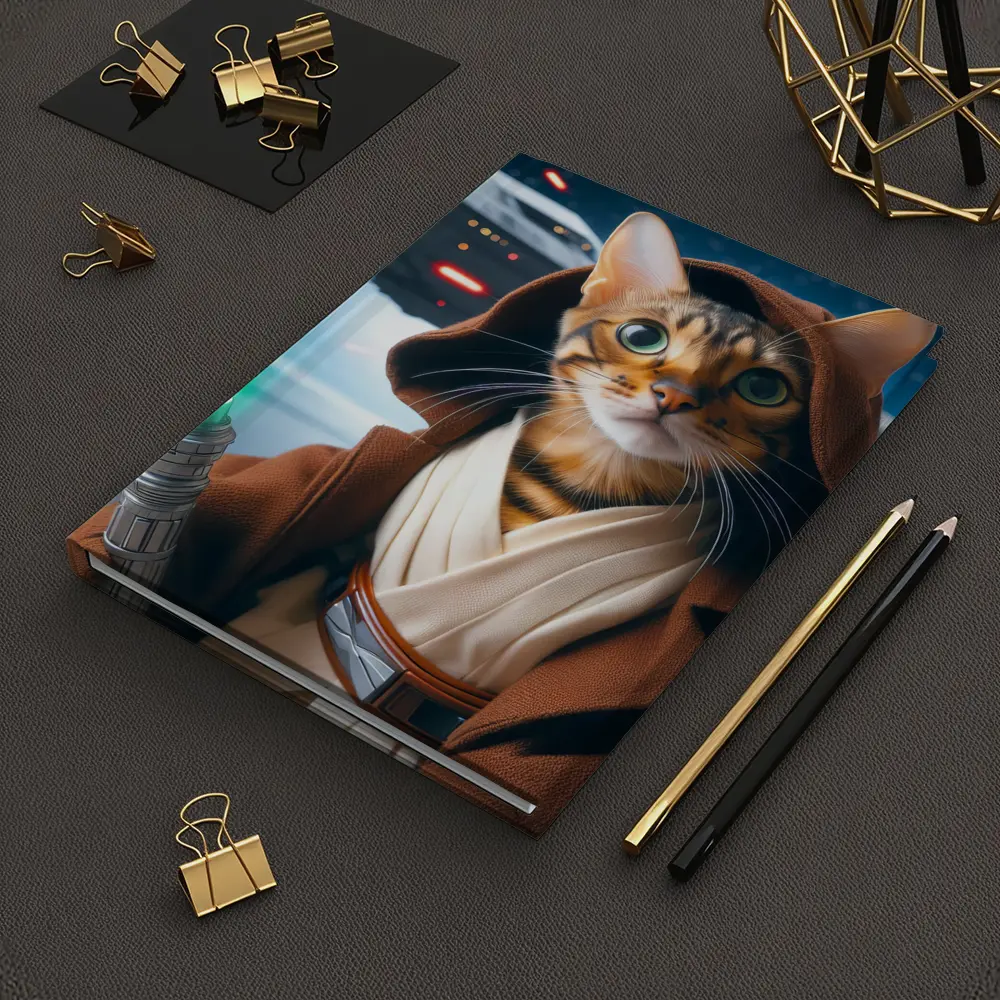 Bengal Cat Jedi Knight Space Battle – Notebooks