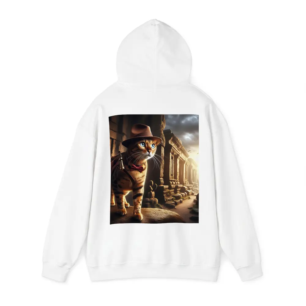 Adventure Cat Explorer Ancient Temple Ruins – Hoodies