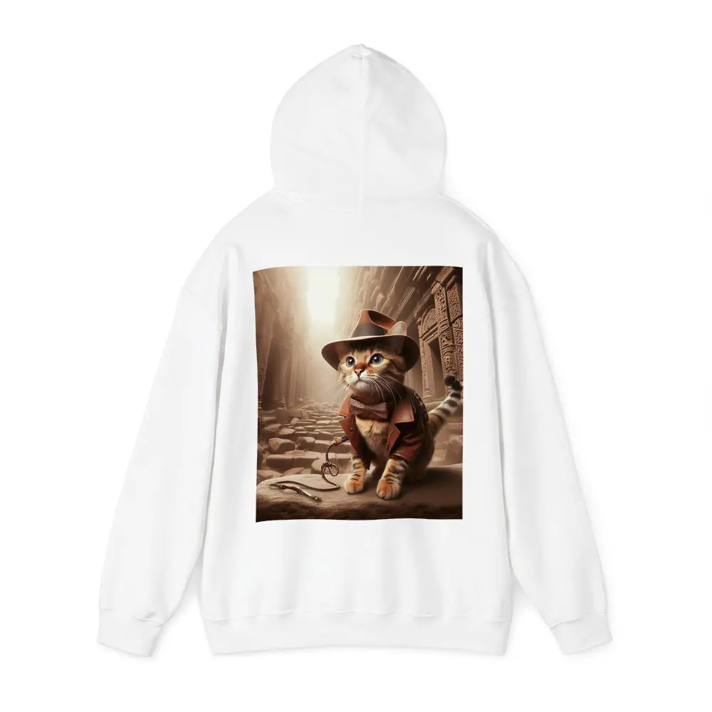 Adventure Cat Explorer Ancient Temple Ruins – Hoodies