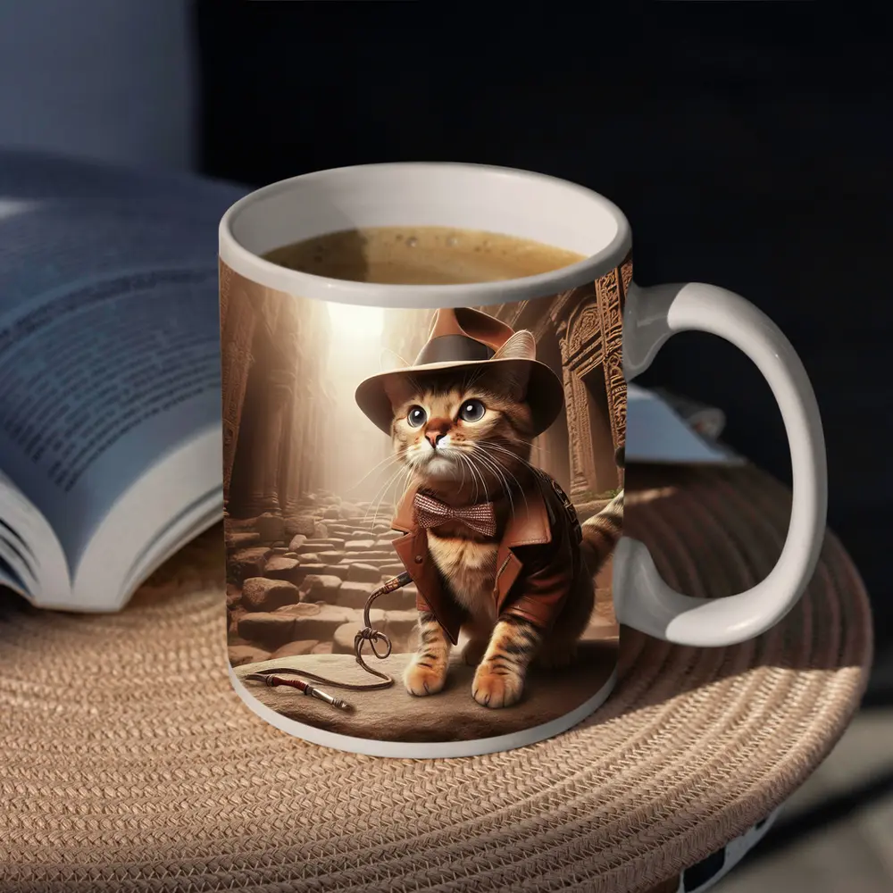 Adventure Cat Explorer Ancient Temple Ruins – Mugs