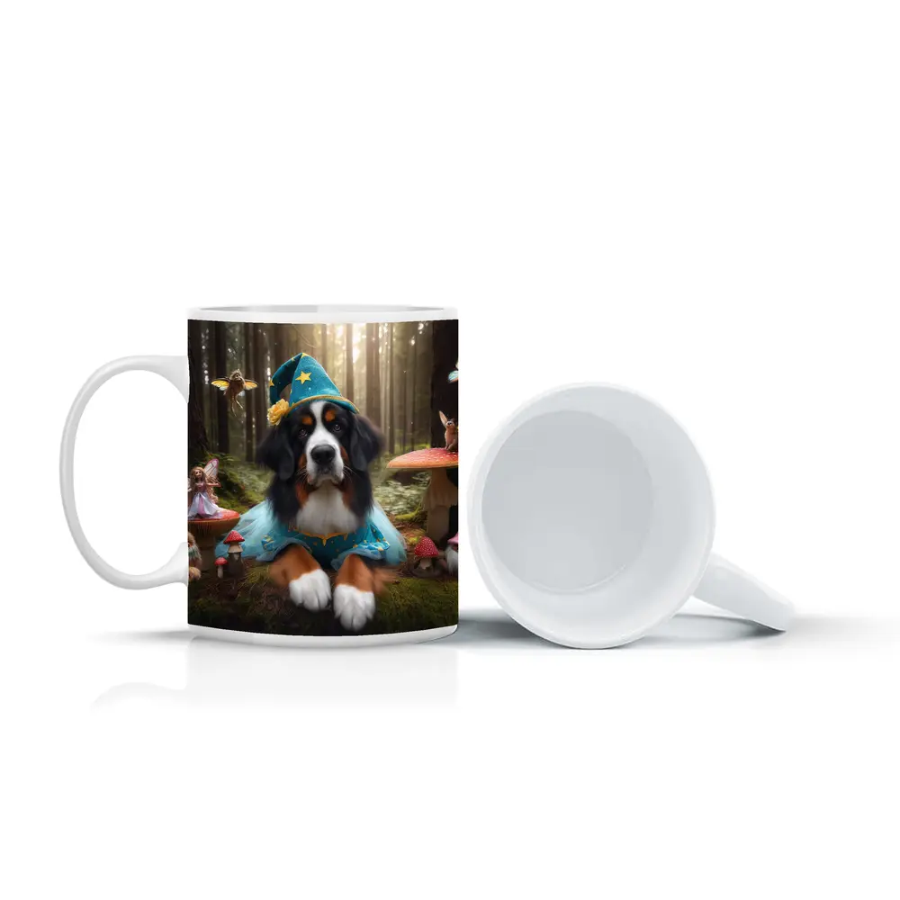 Bernese Mountain Dog Wizard Enchanted Forest – Mugs