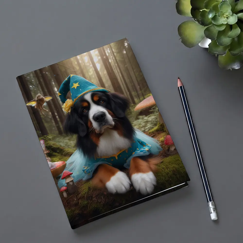 Bernese Mountain Dog Wizard Enchanted Forest – Notebooks