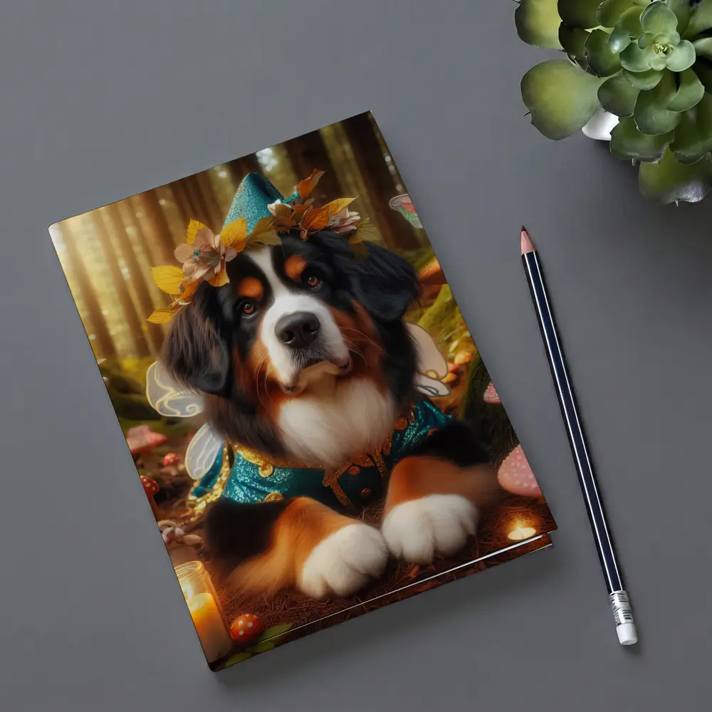 Bernese Mountain Dog Fairy Forest Fantasy – Notebooks