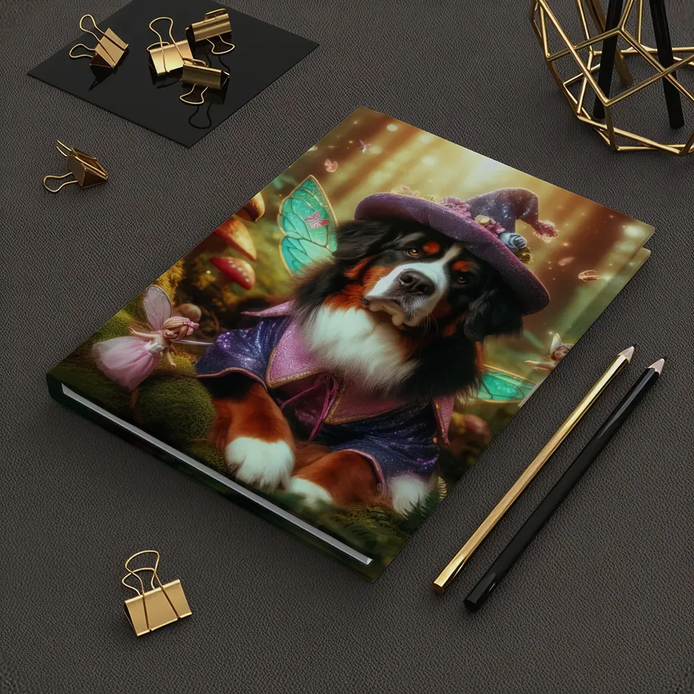 Bernese Mountain Dog Fairy Forest Fantasy – Notebooks