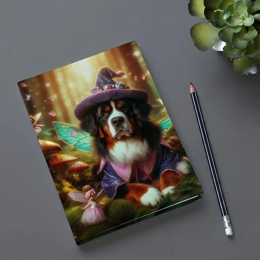 Bernese Mountain Dog Fairy Forest Fantasy – Notebooks
