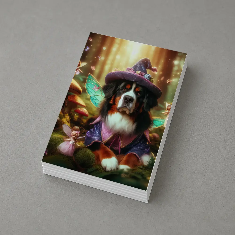 Bernese Mountain Dog Fairy Forest Fantasy – Postcards