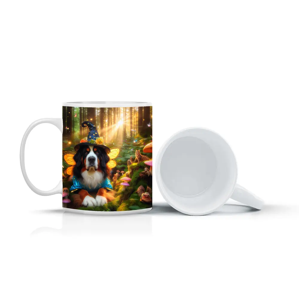 Bernese Mountain Dog Fairy Enchanted Forest – Mugs