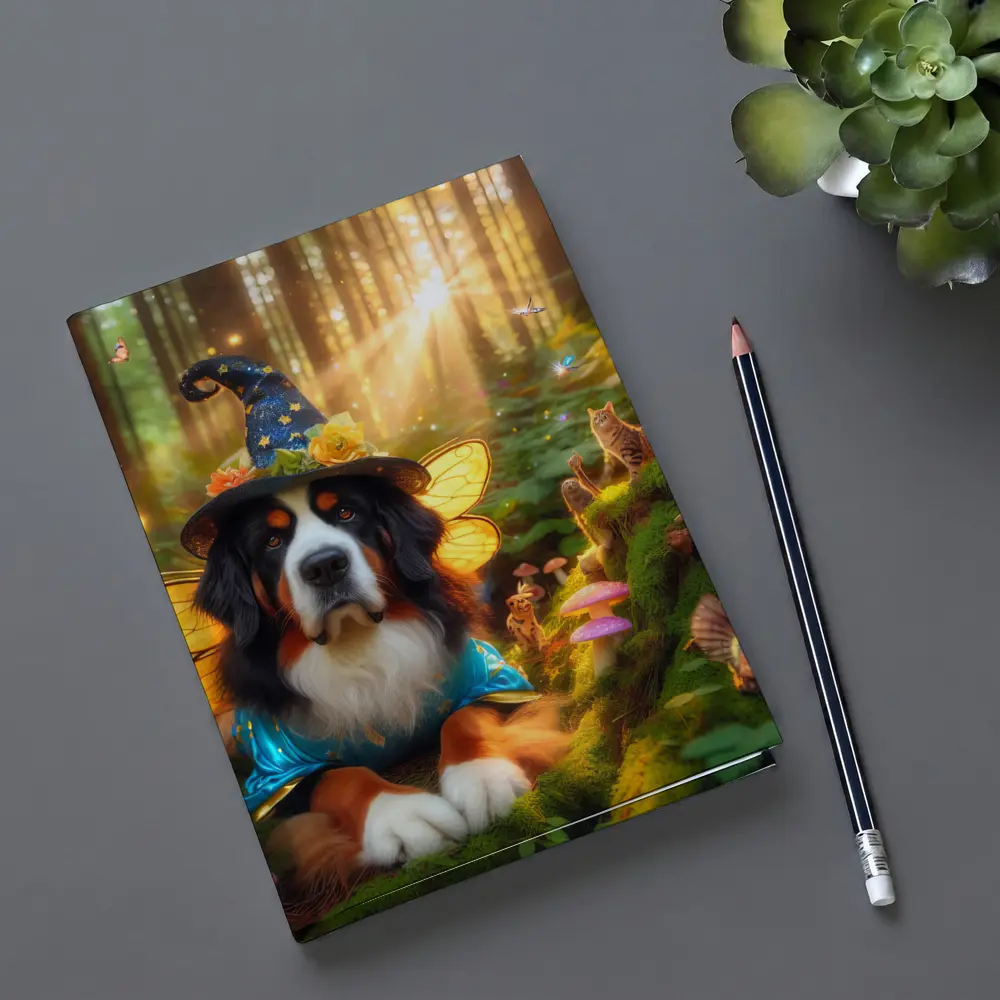 Bernese Mountain Dog Fairy Enchanted Forest – Notebooks