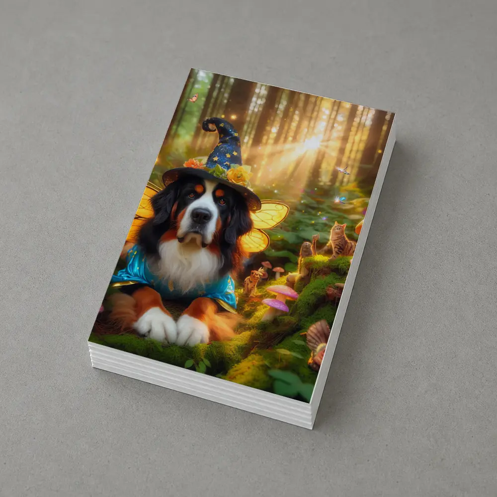 Bernese Mountain Dog Fairy Enchanted Forest – Postcards