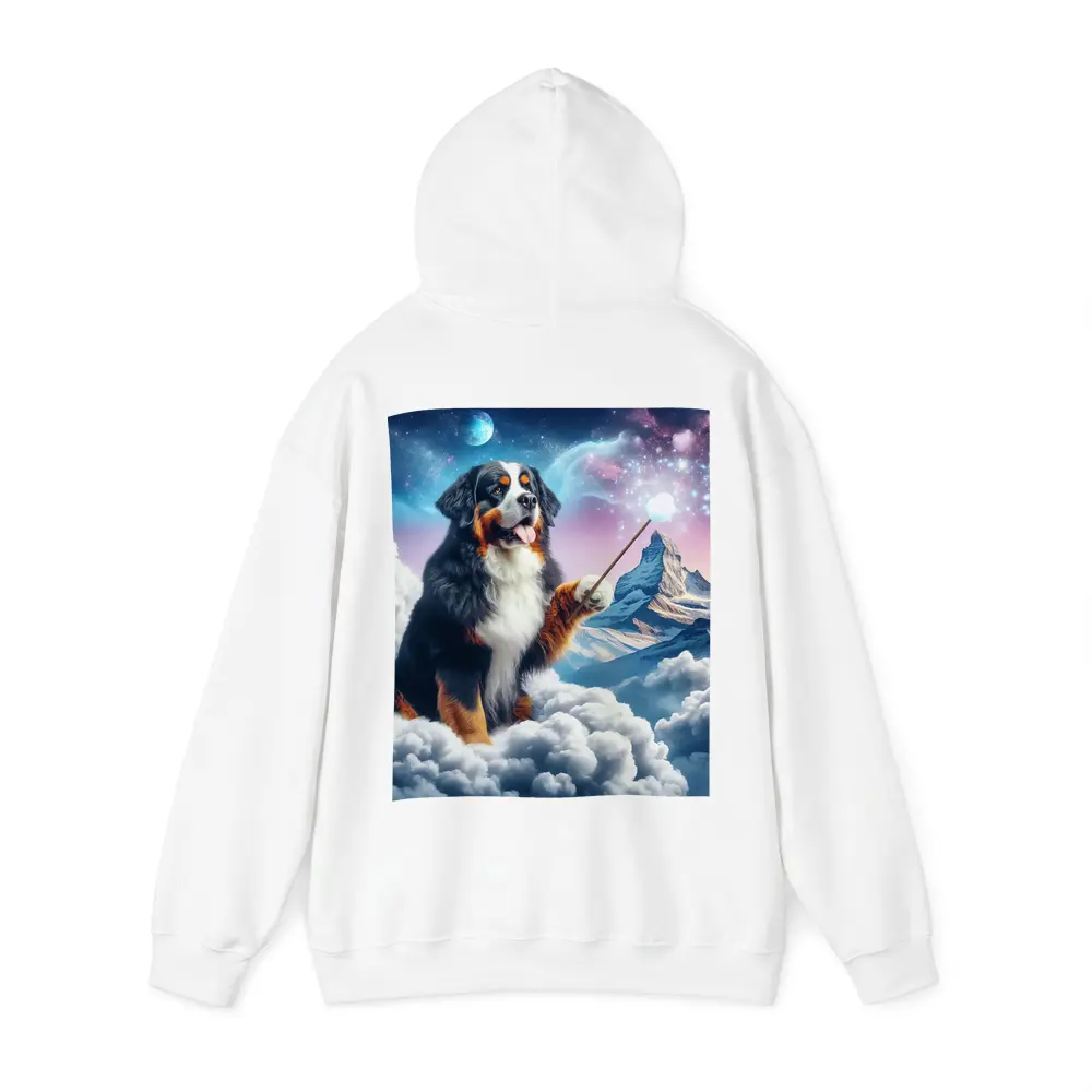 Bernese Mountain Dog Wizard Clouds Fantasy – Hoodies