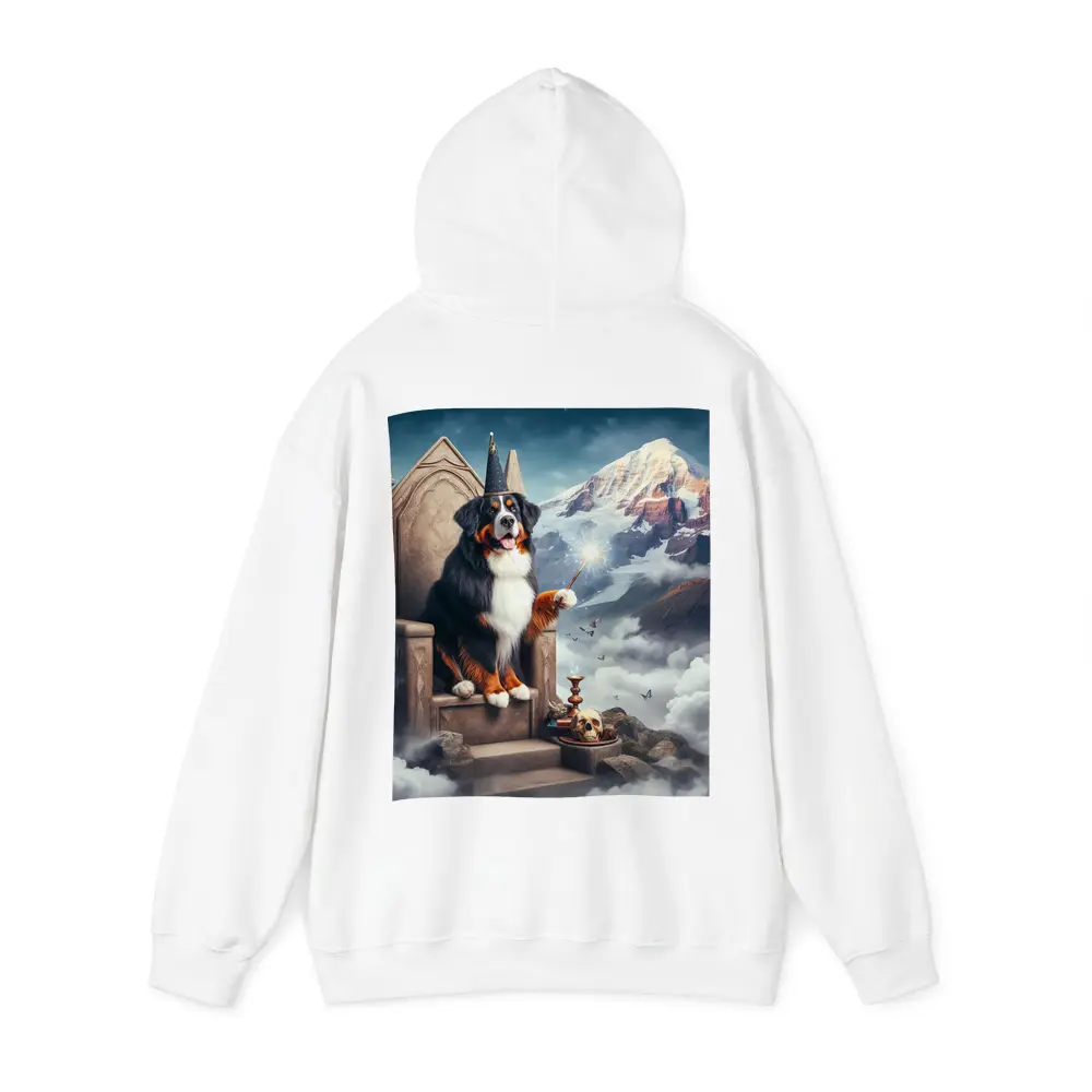 Bernese Mountain Dog Wizard Fantasy Throne – Hoodies
