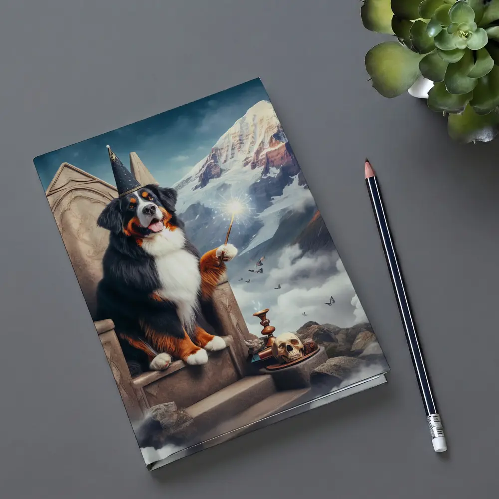 Bernese Mountain Dog Wizard Fantasy Throne – Notebooks