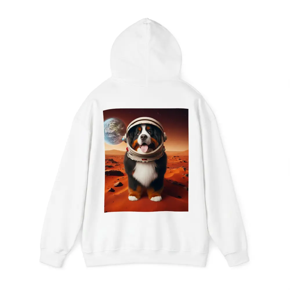 Bernese Mountain Dog Astronaut On Mars – Hoodies