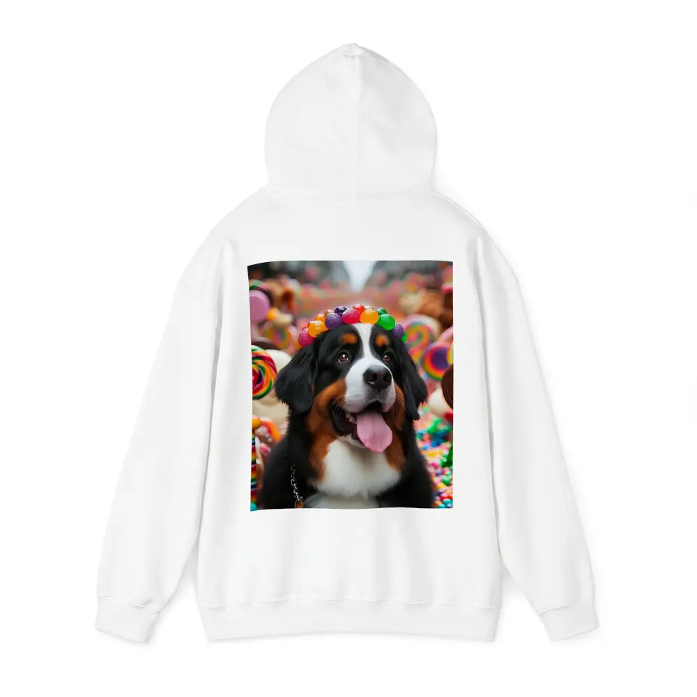 Bernese Mountain Dog Candy Land Scene – Hoodies