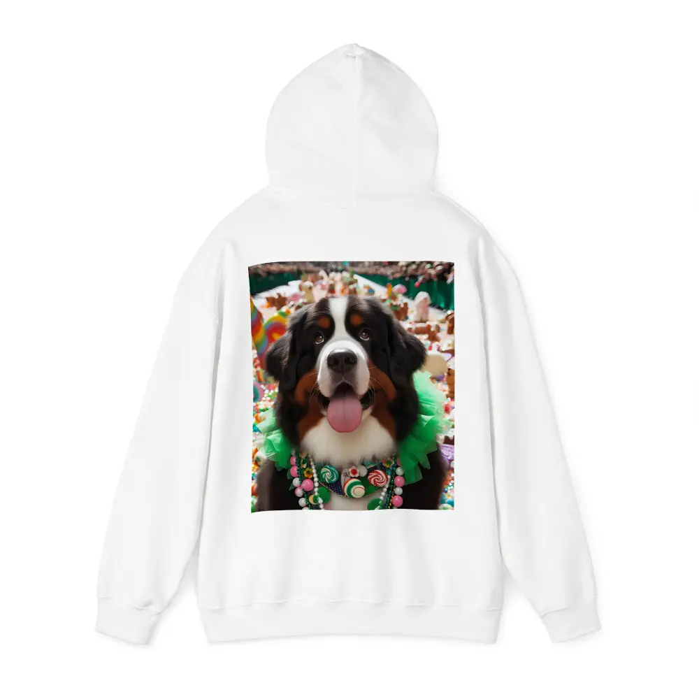 Bernese Mountain Dog Candy Wonderland Scene – Hoodies