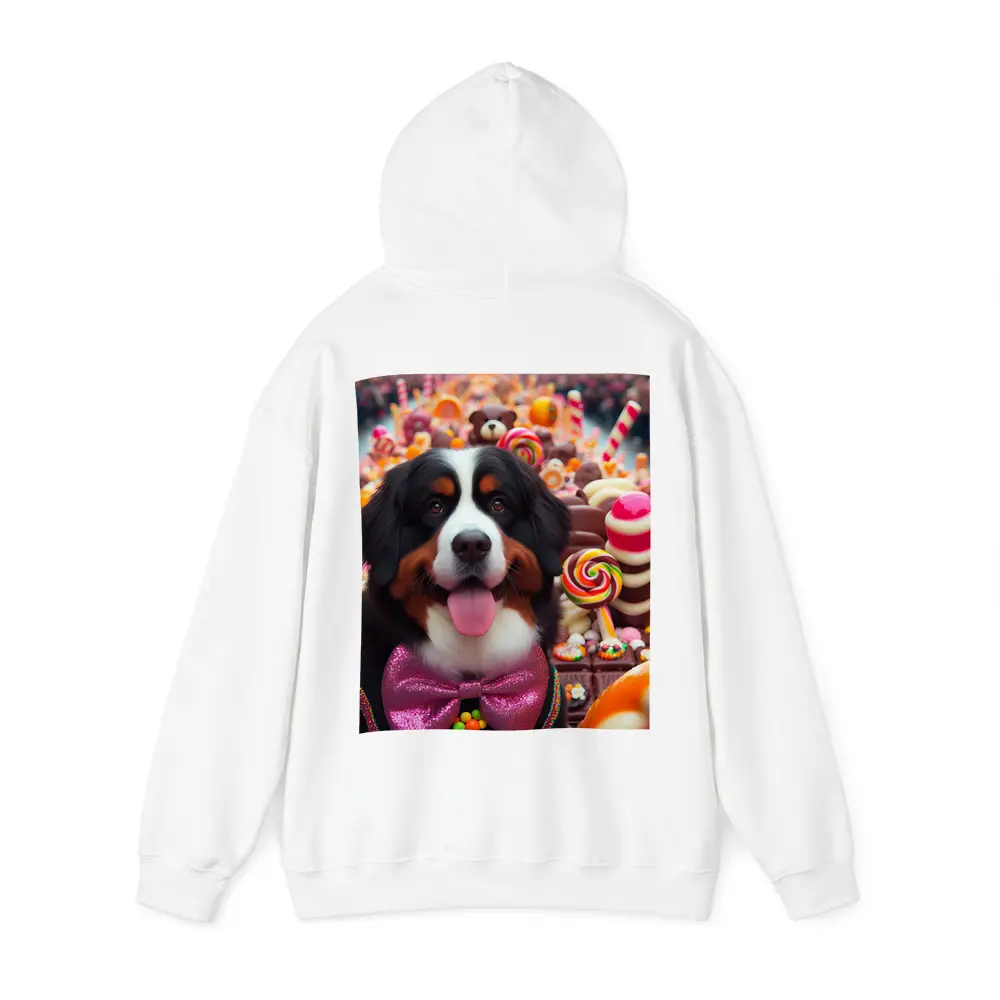 Bernese Mountain Dog Candy Sweets Background – Hoodies