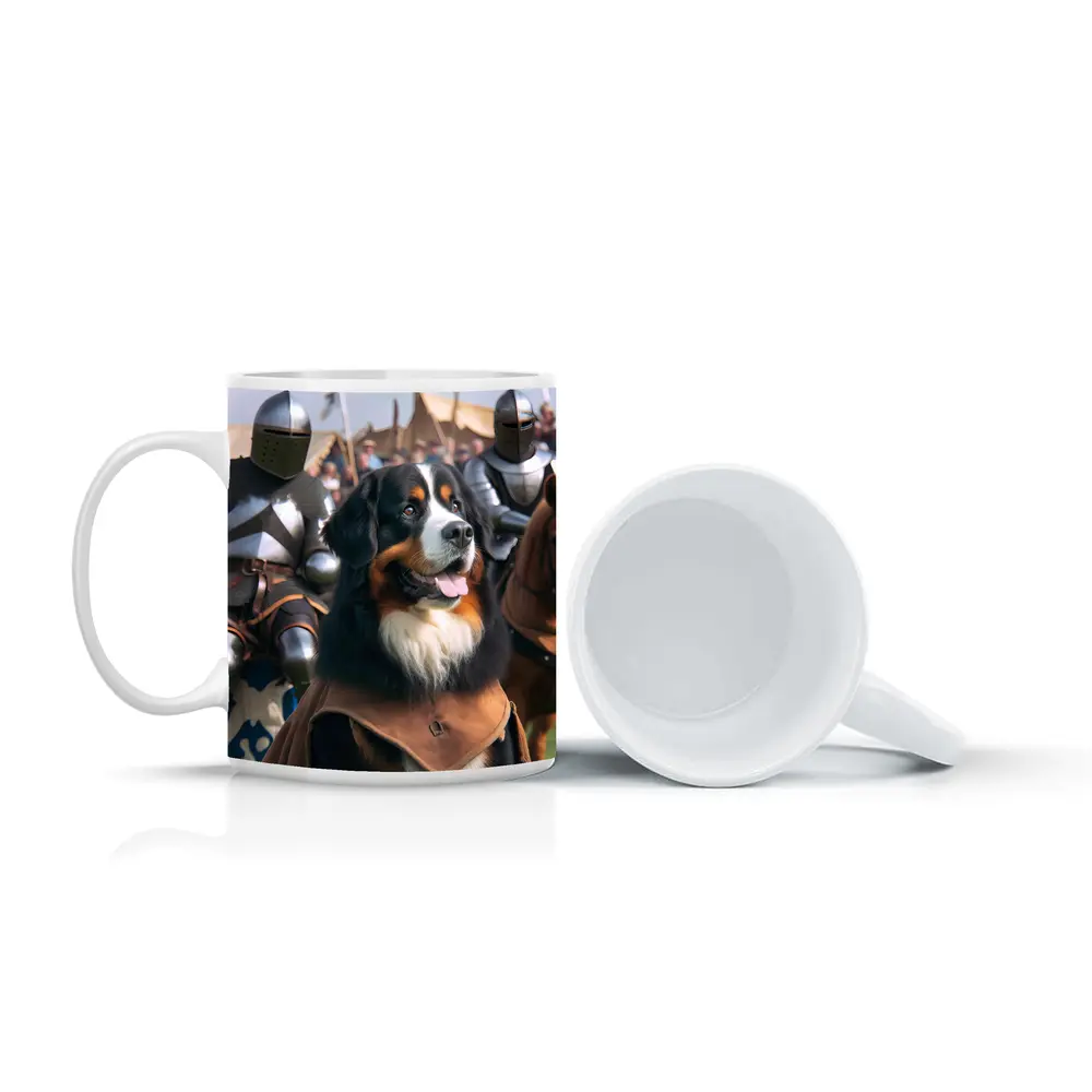 Bernese Mountain Dog Knight Medieval Battle – Mugs