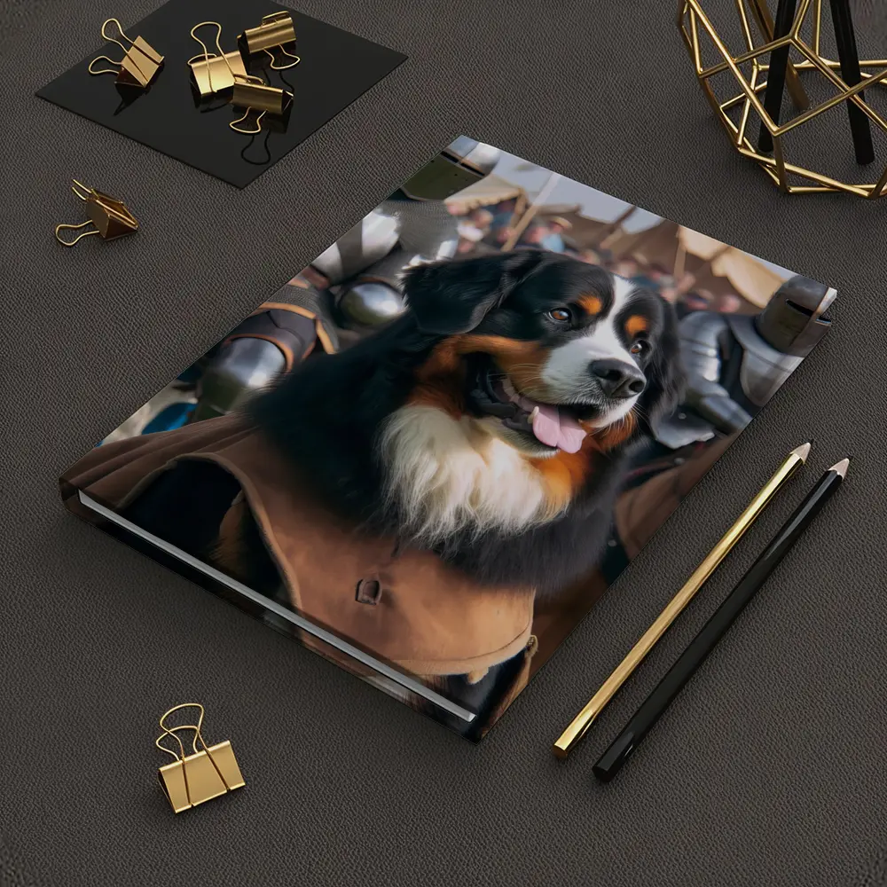 Bernese Mountain Dog Knight Medieval Battle – Notebooks
