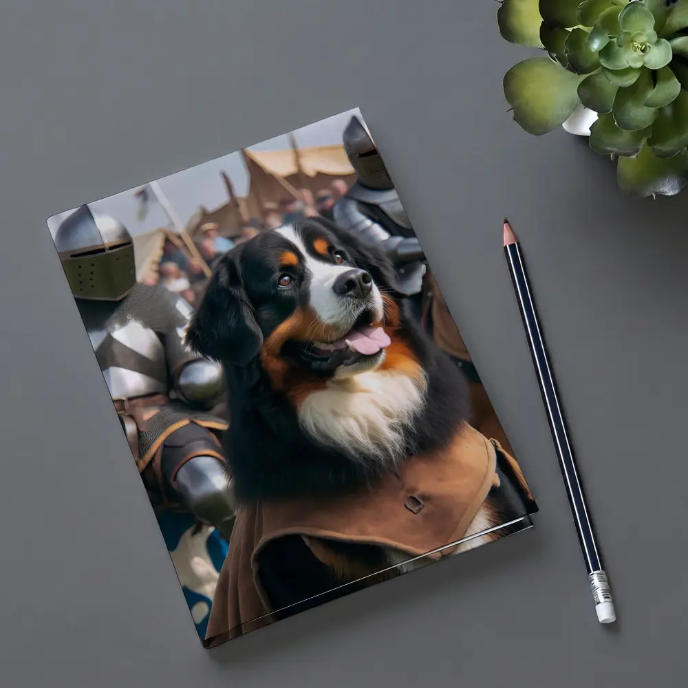 Bernese Mountain Dog Knight Medieval Battle – Notebooks