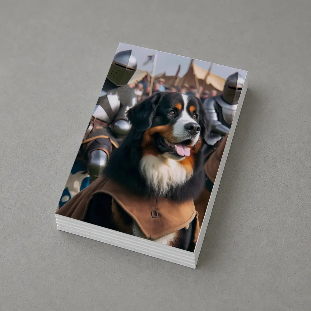 Bernese Mountain Dog Knight Medieval Battle – Postcards