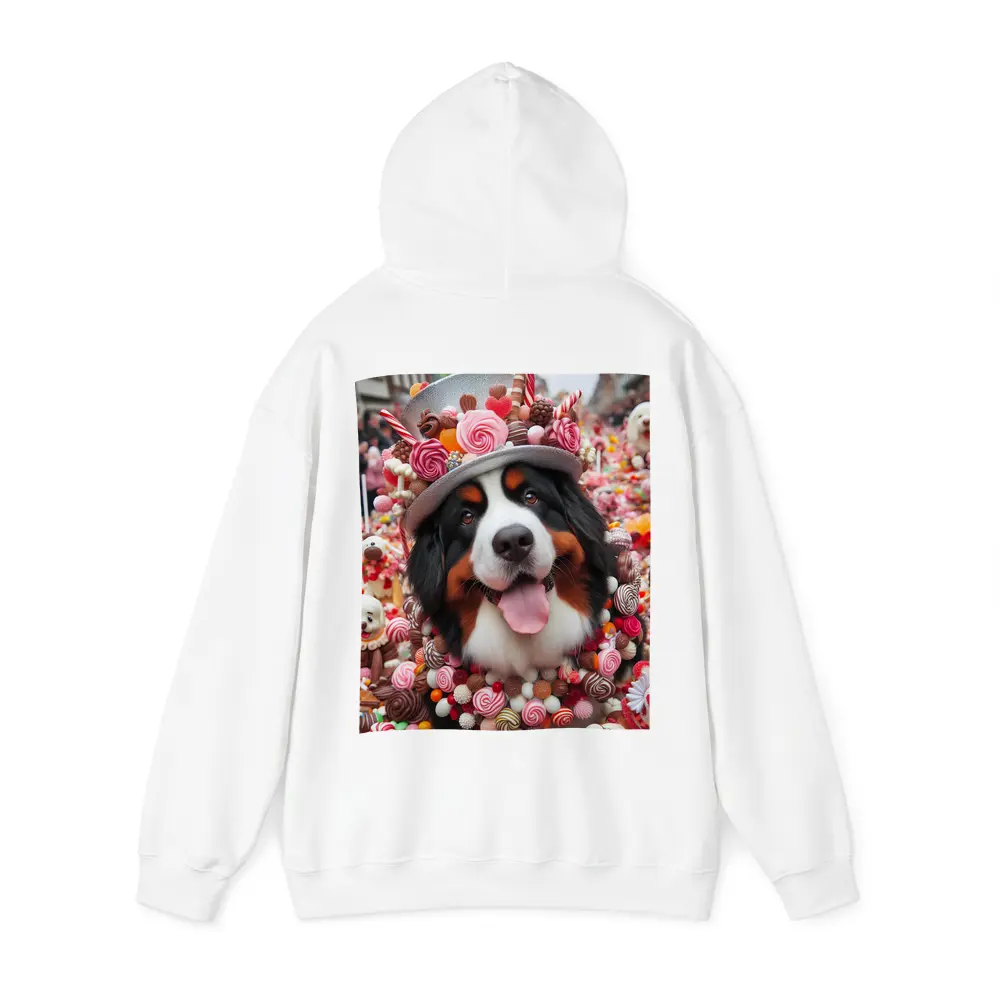 Bernese Mountain Dog Candy Wonderland Scene – Hoodies