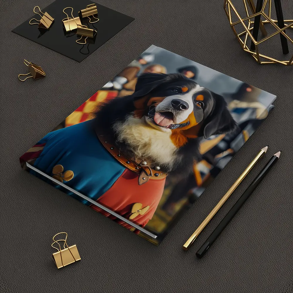Bernese Mountain Dog Knight Medieval Battle – Notebooks