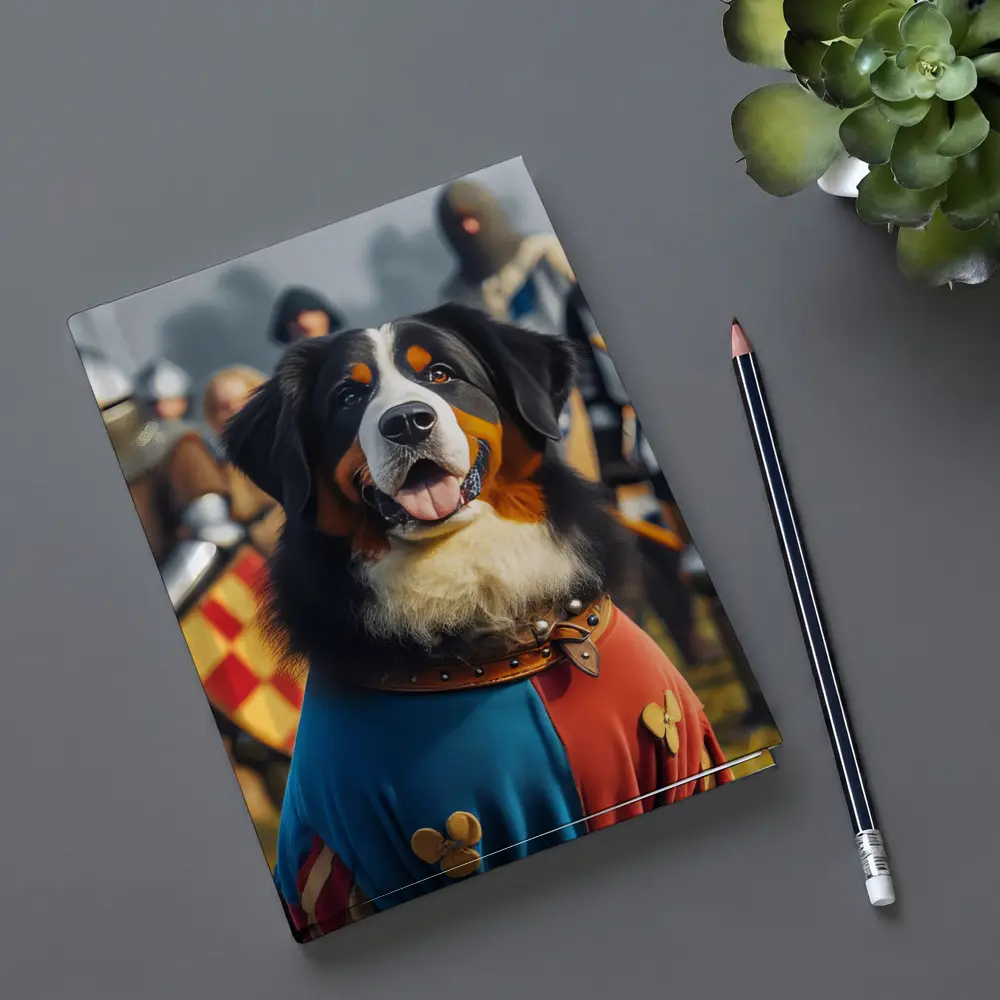 Bernese Mountain Dog Knight Medieval Battle – Notebooks