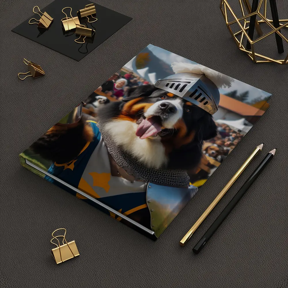 Bernese Mountain Dog Knight Armor Crowd – Notebooks