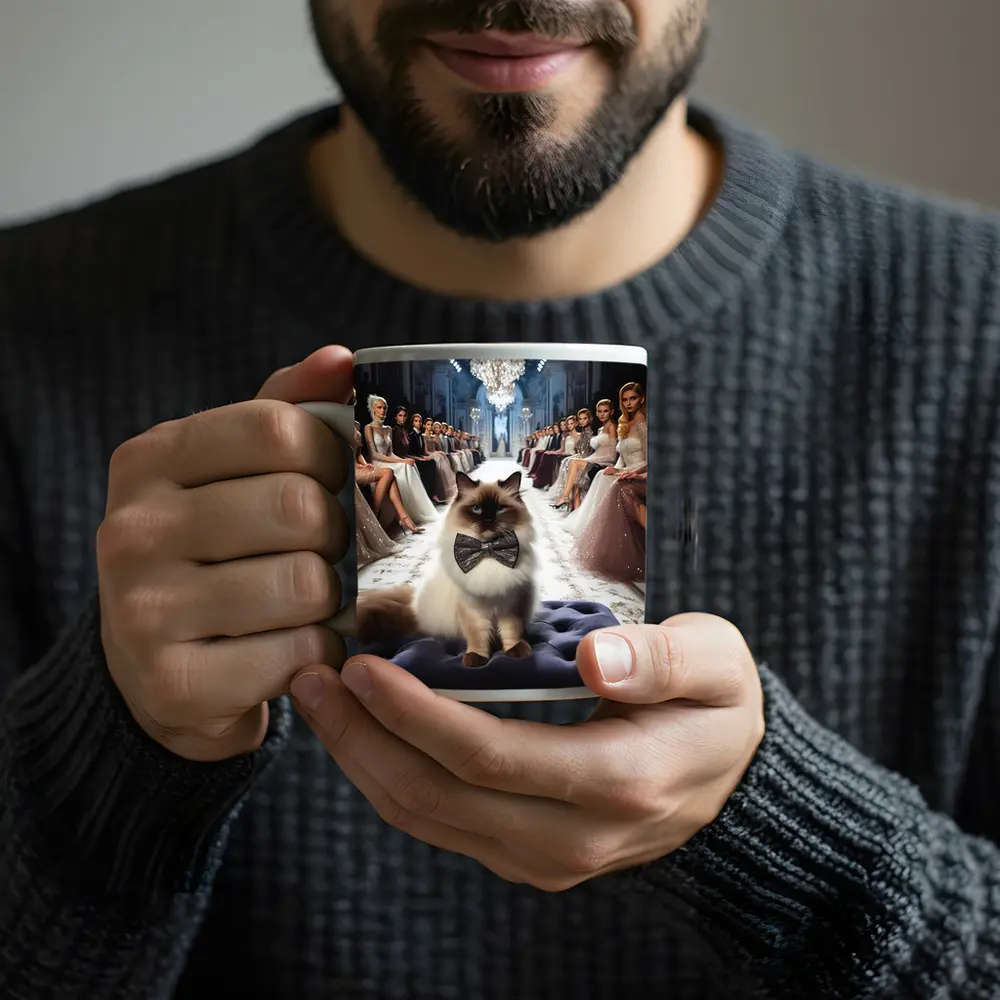 Birman Cat Fashion Show Luxury Runway – Mugs