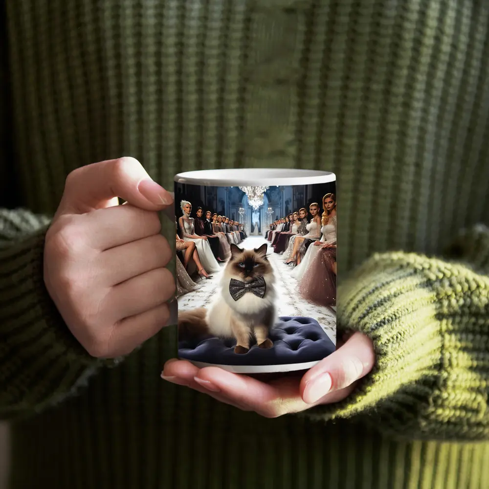 Birman Cat Fashion Show Luxury Runway – Mugs