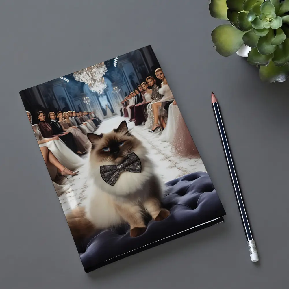 Birman Cat Fashion Show Luxury Runway – Notebooks