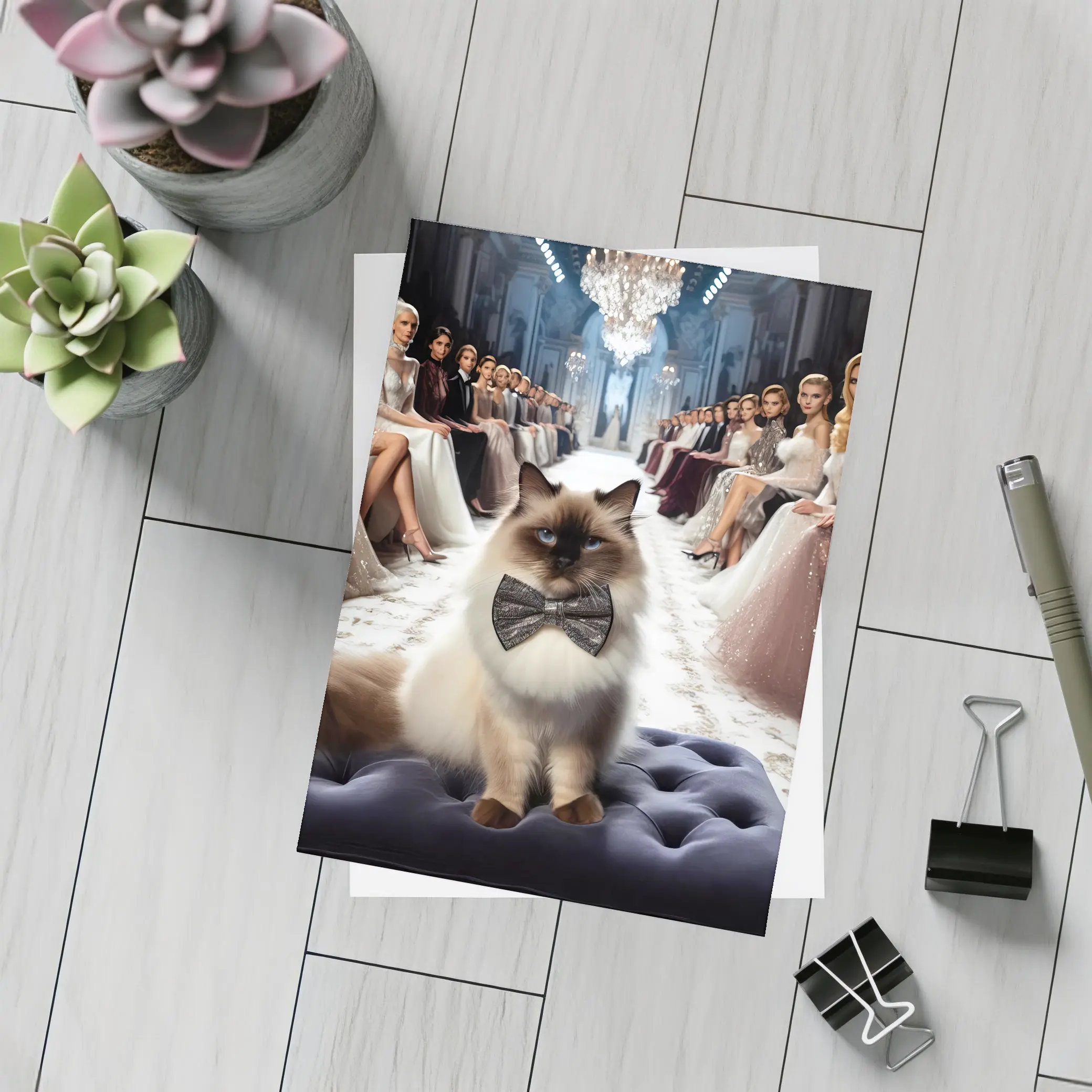 Birman Cat Fashion Show Luxury Runway – Postcards