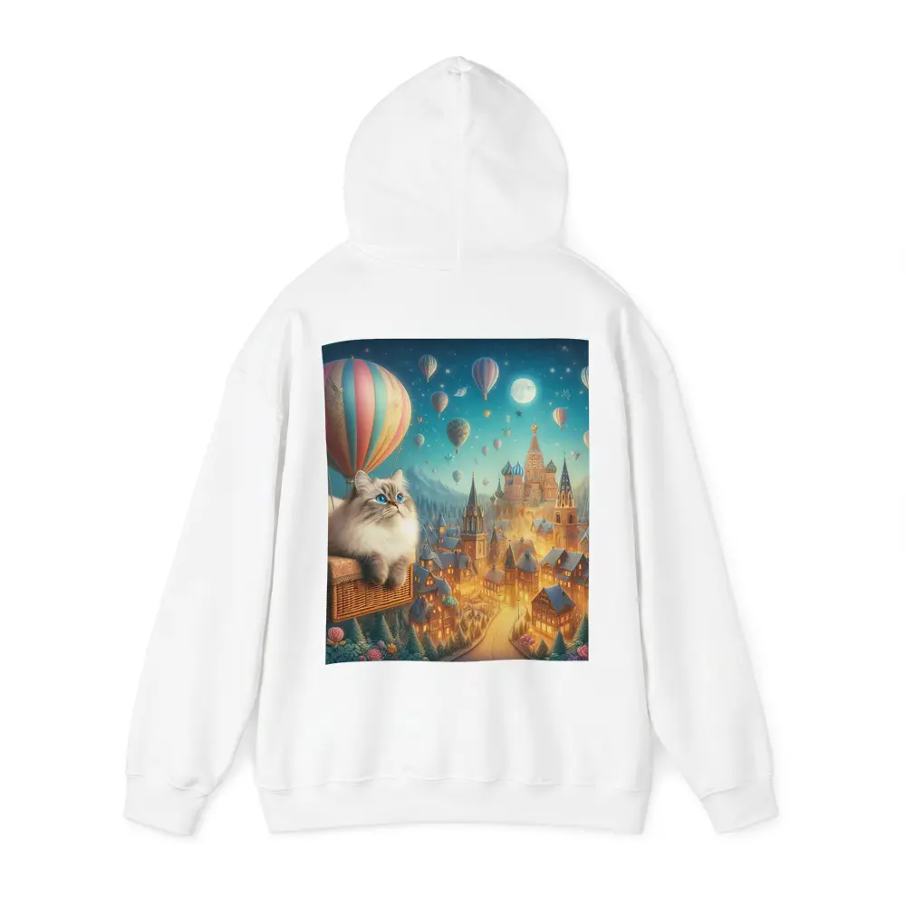 Ragdoll Cat Hot Air Balloon Fantasy City – Hoodies