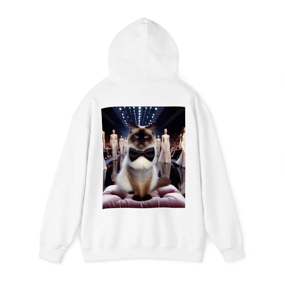 Birman Cat Bow Tie Fashion Runway Show – Hoodies